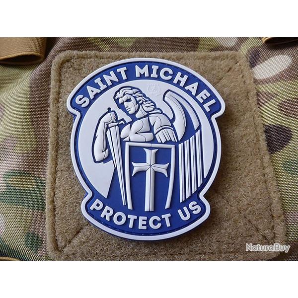 Patch PVC "SAINT MICHAEL PROTECT US" blue JTG�