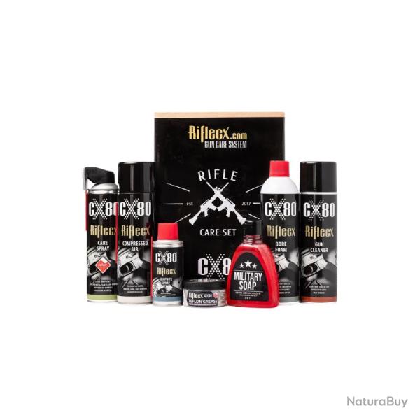 RIFLECX KIT D'ENTRETIEN COMPLET POUR ARMES LONGUES