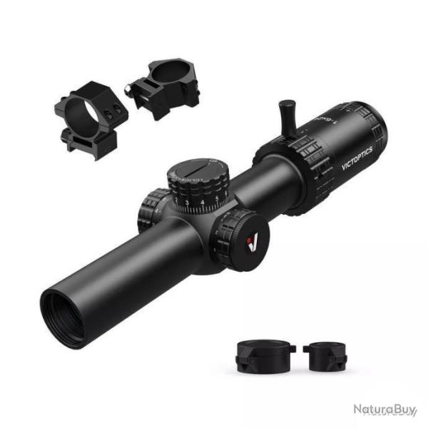 LUNETTE DE TIR VICTOPTICS S6 1-6X24 AVEC R�TICULE LUMINEUX ET SYST�ME DE BLOCAGE DE TOURELLE