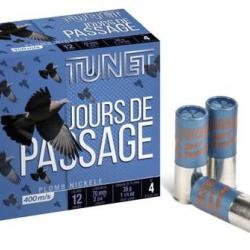 TUNET Cartouches de chasse JOURS DE PASSAGE - par boite de 25  12  / 70  35g