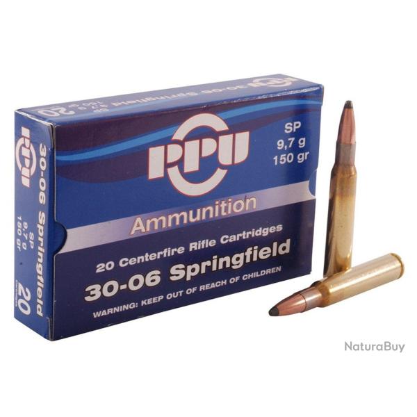 PPU Balles de chasse Grom - par boite de 20  30-06 SPRINGFIELD   170Gr
