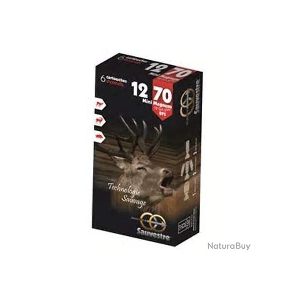 SAUVESTRE Cartouches de chasse Fl�che mini-mag ogive plomb - par boite de 6  12  / 70  22.5g