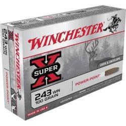 WINCHESTER Balles de chasse Power point - par boite de 20  243 WINCHESTER   100Gr