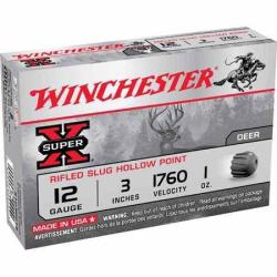 WINCHESTER Cartouches de chasse Slug - par boite de 5  12  / 76  28g
