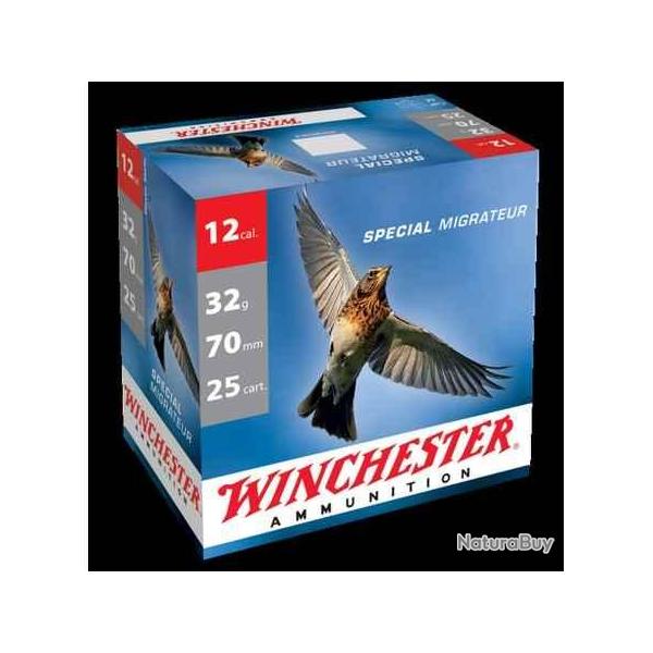 WINCHESTER Cartouches de chasse Sp�cial migrateur - par boite de 25  12  / 70  32g - 9
