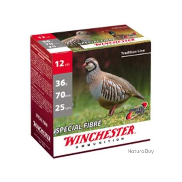 WINCHESTER Cartouches de chasse Sp�cial fibre par boite de 25 12 70 36g
