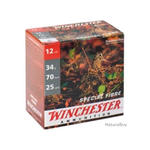 WINCHESTER Cartouches de chasse Sp�cial fibre - par boite de 25  12  / 70  34g - 7