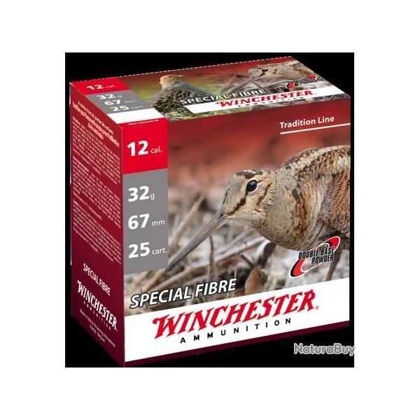WINCHESTER Cartouches de chasse Sp�cial fibre - par boite de 25  12  / 67  32g - 5
