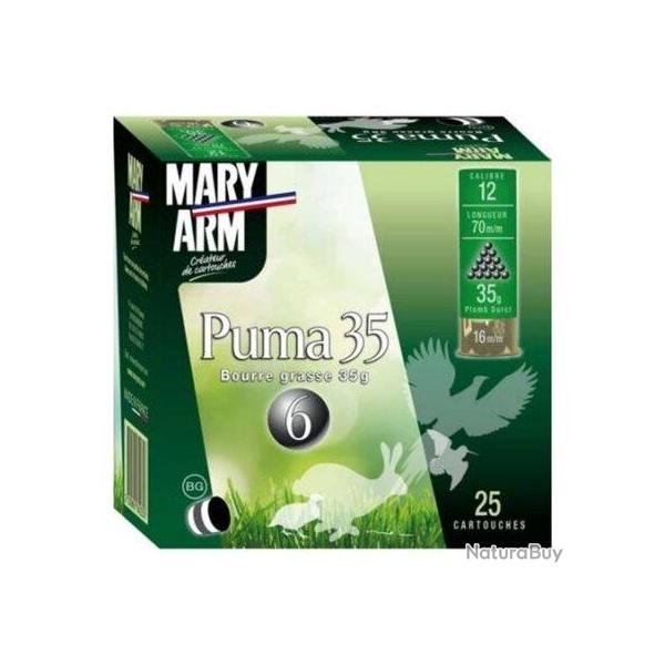 MARY ARM Cartouches de chasse Puma 35 par boite de 25 12 70 35g