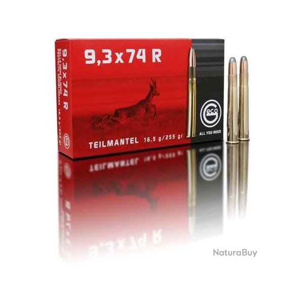 GECO Balles de chasse Tm 1/2 blind�e - par boite de 20  9,3 x 74 R   255Gr