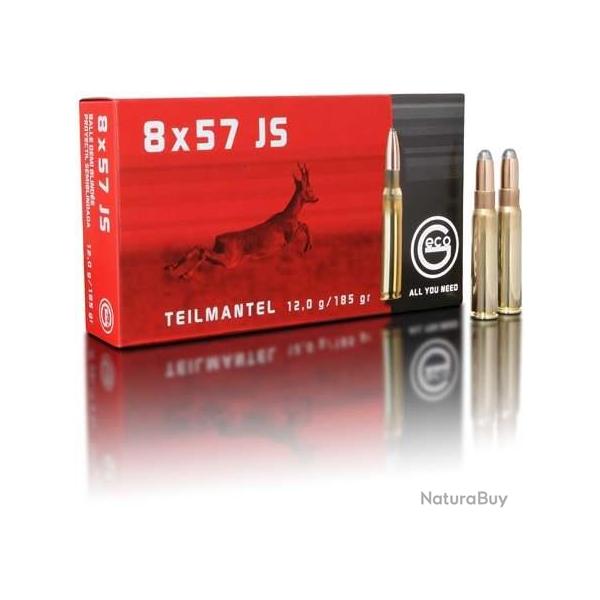 GECO Balles de chasse Tm 1/2 blind�e - par boite de 20  8 x 57 JS   185Gr