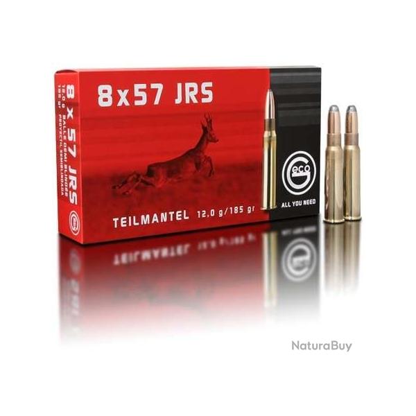 GECO Balles de chasse Tm 1/2 blind�e - par boite de 20  8 x 57 JRS   185Gr