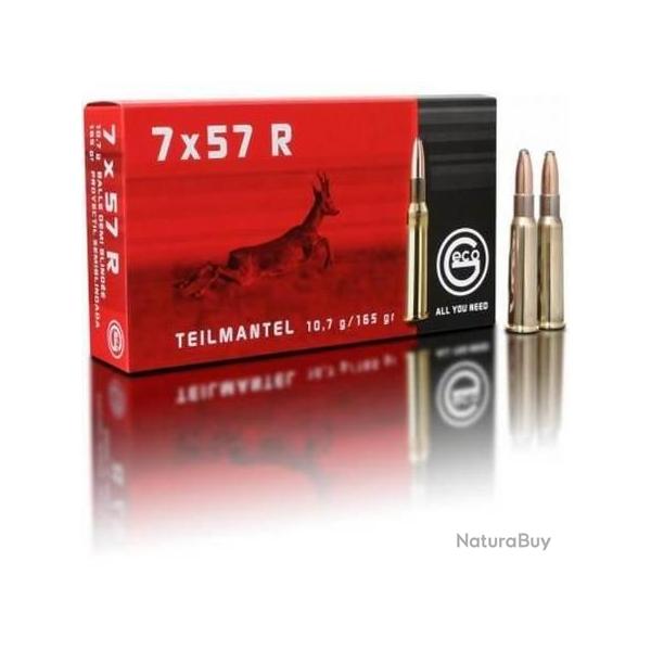 GECO Balles de chasse Tm 1/2 blind�e - par boite de 20  7 x 57 R   165Gr