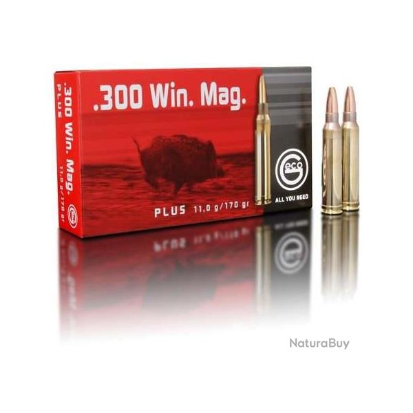 GECO Balles de chasse Plus - par boite de 20  300 WINCHESTER MAGNUM   170Gr