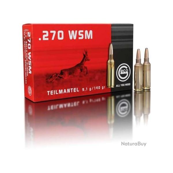 GECO Balles de chasse Tm 1/2 blind�e - par boite de 20  270 WSM   140Gr