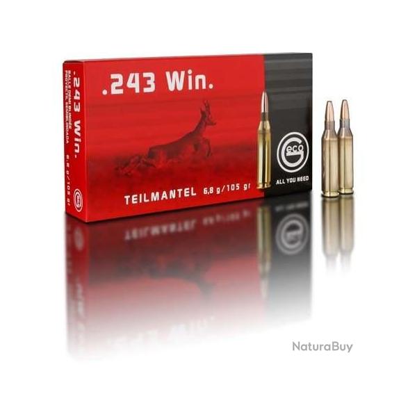 GECO Balles de chasse Tm 1/2 blind�e - par boite de 20  243 WINCHESTER   105Gr