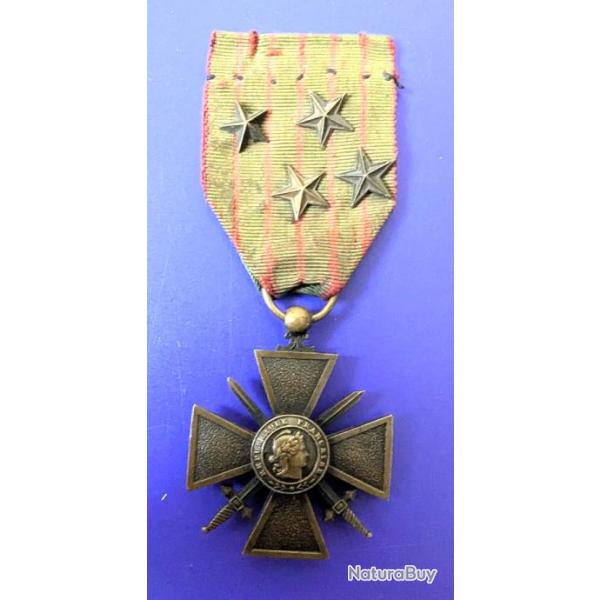 Croix de guerre - premier conflit mondial - France.