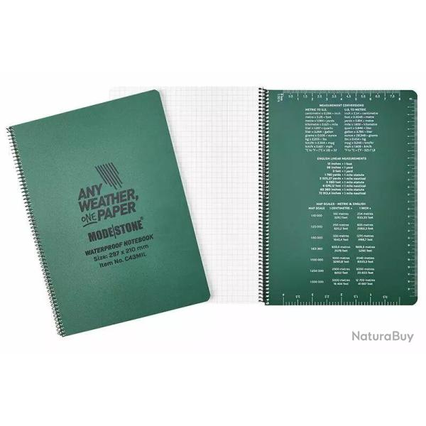 Carnet tout temps 100 pages 210mm x 297mm Modestone Tan