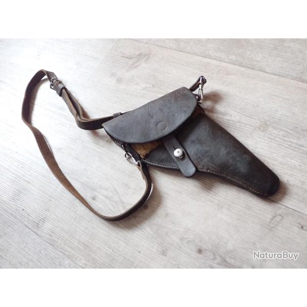 Holster, tui pour revolver 1882 ou 1882/28. Rglementaire suisse.