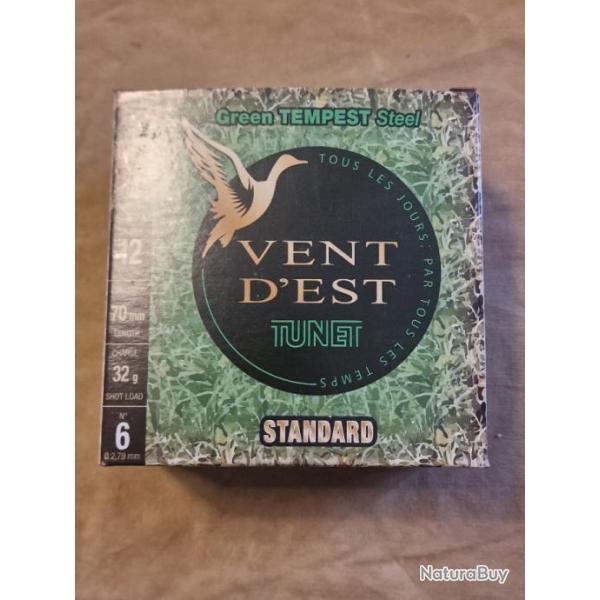 Cartouches Tunet Vent d'Est Green Tempest Standard cal. 12/70 plomb N�6 HILMAR SUPER DESTOCK !!!