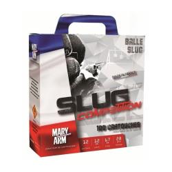 MARY ARM - PACK 100 SLUG 12/67 - Bourre Jupe - 28g - Plomb Durci