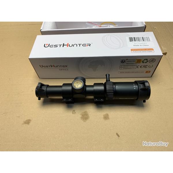 LUNETTE DE BATTUE  1.5-5X20 avec colliers pour rail pica