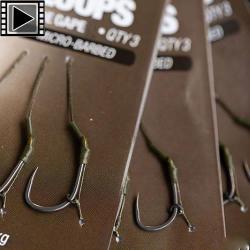 Bas de Ligne Korda Loop Rig DF Wide Gape sans Ardillon (par 3) n&deg; 4