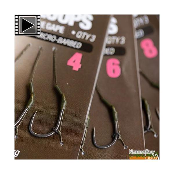 Bas de Ligne Korda Loop Rig DF Wide Gape sans Ardillon (par 3) n� 4