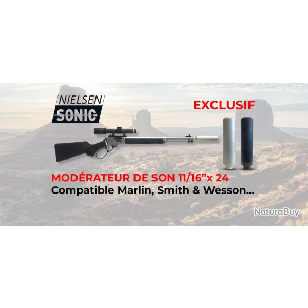 Silencieux NIELSEN SONIC sp�cial levier de sous garde MARLIN, smith et wesson, Noir
