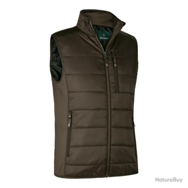Gilet chauffant DEERHUNTER matelass� heat marron wood