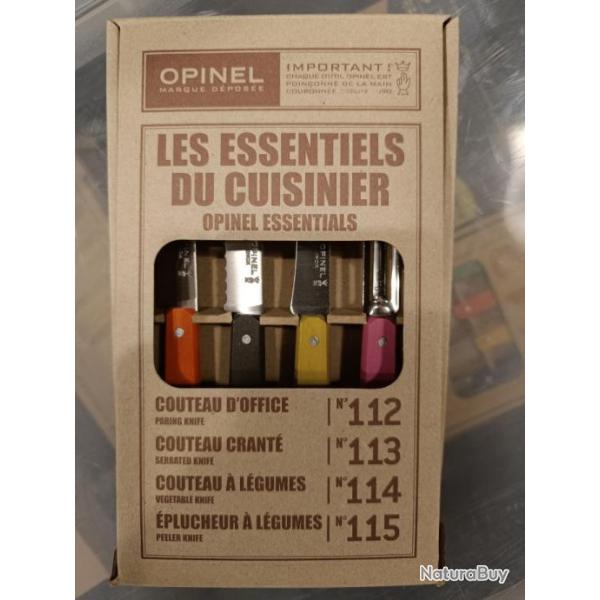 NECESSAIRE DE COUTEAUX OFFICE ET EPLUCHEUR OPINEL port inclus Ref:OPI01