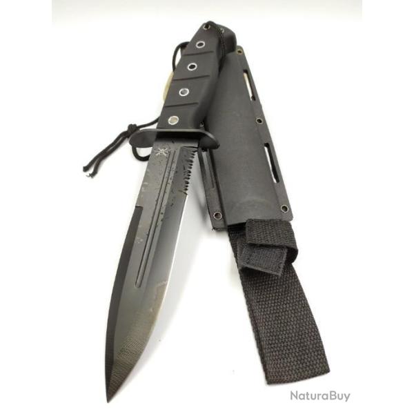 Beau Poignard Bowie Black Tac Xtreme �tui en ABS