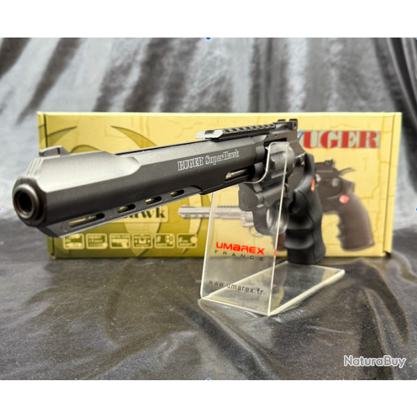 Pack "Laser Pr�t � tirer" PISTOLET - "RUGER SUPERHAWK BLACK 8'' -Cal. BBS 6MM - CO2