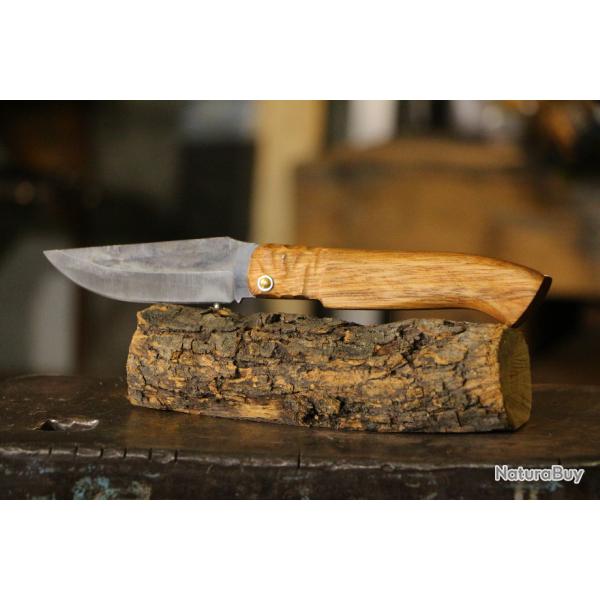 couteau artisanal manche en ch�ne