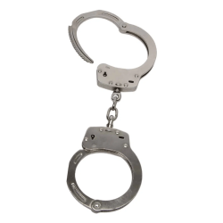 Menottes Police Gendarmerie Acier - Double S&eacute;curit&eacute; GK