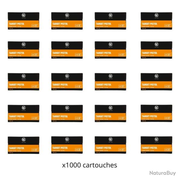 Munitions RWS cal.22lr target pistol par 1000
