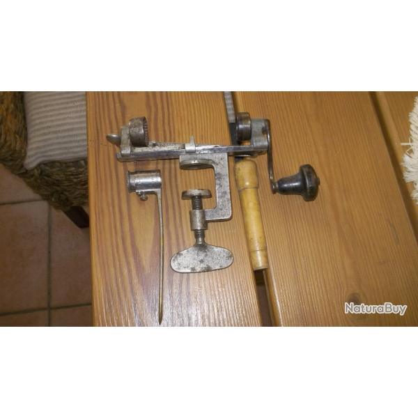 ancien sertisseur st etienne cal 16 dosette et bourroir.