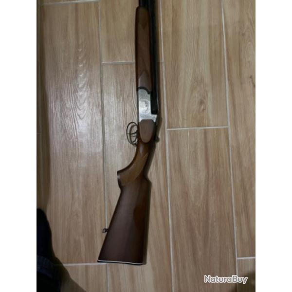 Fusil superpos� Fabrication Italienne Diffusion Bergeron Saint Etienne Cal12/70