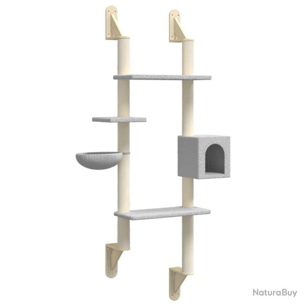 Arbre � chat meuble tour grimper jouet grattage grattoir escalade plateforme mural avec griffoir cl