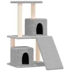 Arbre &agrave; chat meuble tour grimper jouet grattage grattoir escalade plateforme avec griffoirs en sisa