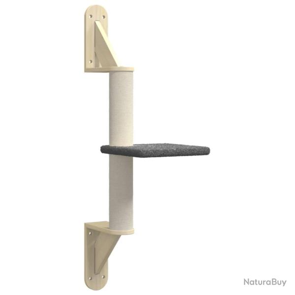 Arbre � chat meuble tour grimper jouet grattage grattoir escalade plateforme mural avec griffoir fo