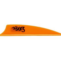 Plumes X3 Shield Cut 2.25 pouces Bohning x 100 Neon Orange