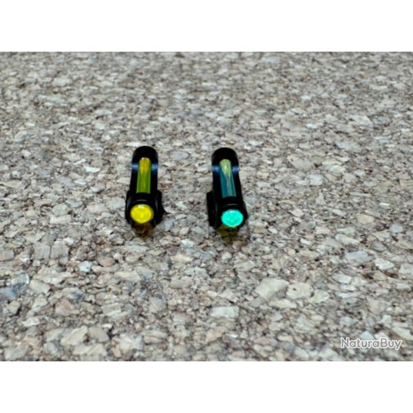 2 FIBRES VERTE + jAUNE A ENCASTRER BENELLI 828U/ RAFFAELLO 2013 / BI-DIAMOND/ BANDE CRIO CARBONE