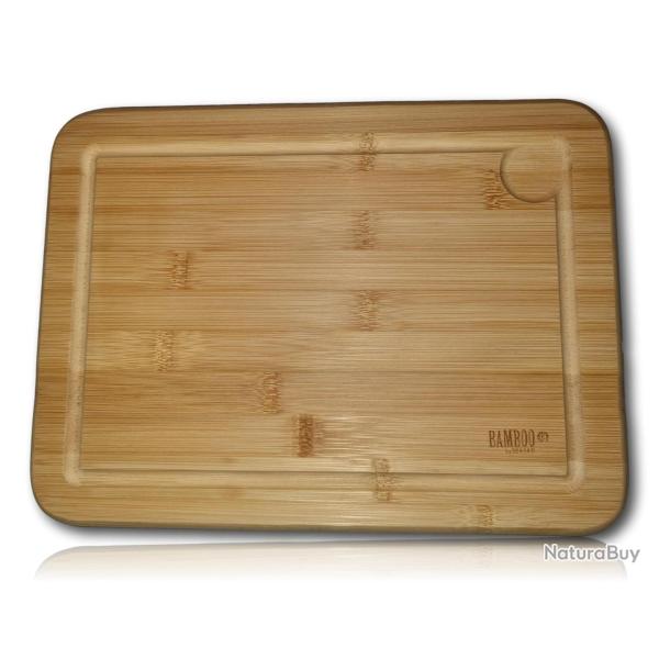 Planche � d�couper en Bambou avec rigole � jus Berard 12105 grand format � personnaliser