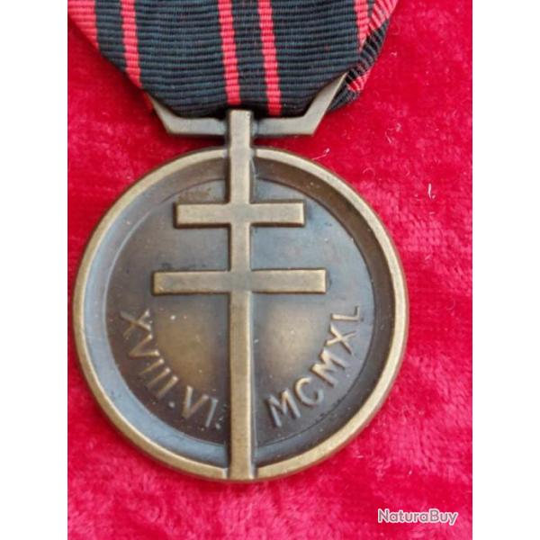 M�daille de la r�sistance fran�aise WW2 superbe �tat