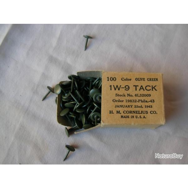 WW2 US BO�TE DE CLOUS COULEUR CAMOUFL�E MILITAIRES AM�RICAINE DAT�E 1943