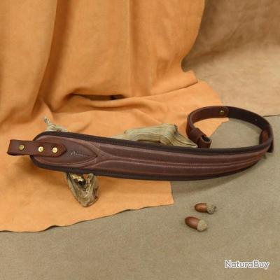 Sangle en cuir de chasse + grenadières - LIVRAISON GRATUITE - Bretelles