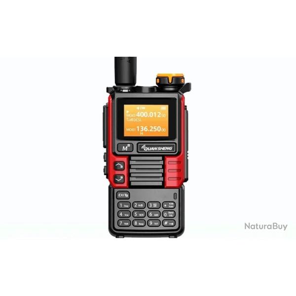 Talkie-Walkie Quansheng UV-K6 (Rouge) - LIVRAISON GRATUITE