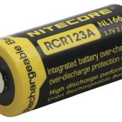 Blister de 1 Accu Rechargeable Nitecore MOD. RCR123A 3,7V 650 MAH