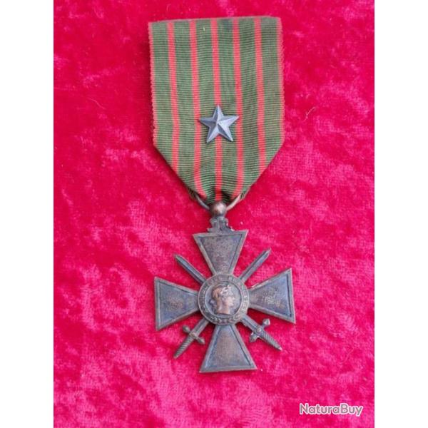 Croix de guerre 14 18 WW1 avec �toile 3